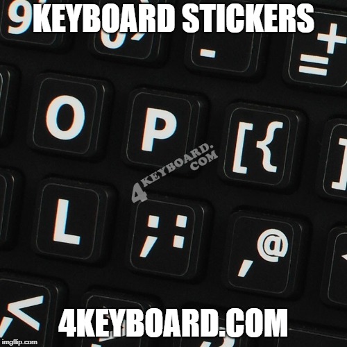 ENGLISH US LARGE LETTERING UPPER CASE KEYBOARD STICKERS | KEYBOARD STICKERS; 4KEYBOARD.COM | image tagged in keyboard stickers,large print sticker | made w/ Imgflip meme maker
