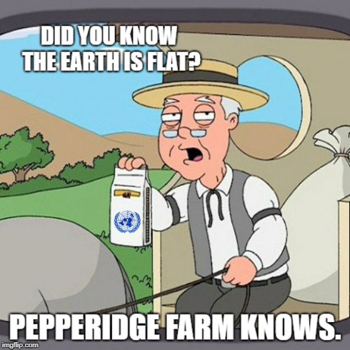 Flat Farm | image tagged in flat not a sphere says who pepperidge farm flat earth | made w/ Imgflip meme maker