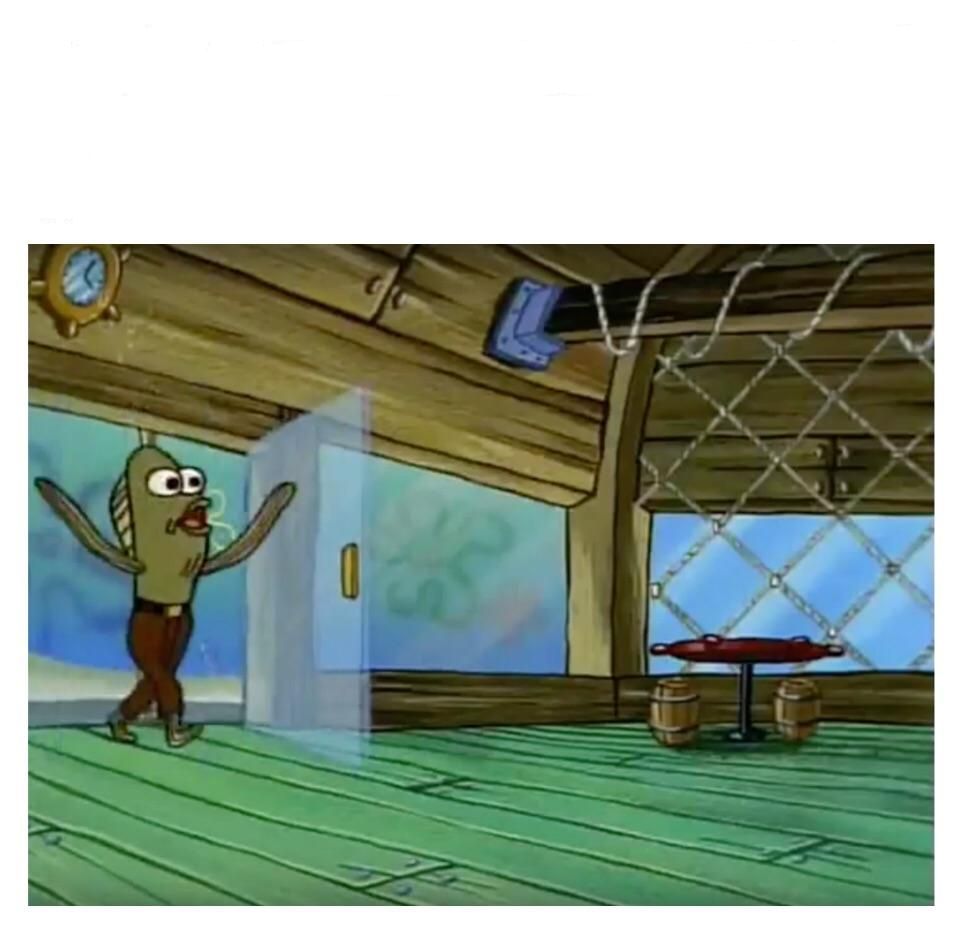 spongebob fred restaurant enterance Blank Meme Template