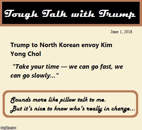 Tough Talkin' Trump | image tagged in trump,north korea | made w/ Imgflip meme maker