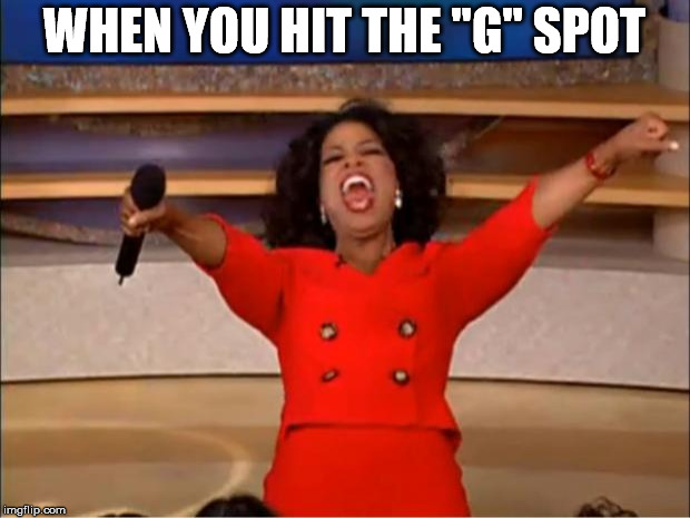 Oprah You Get A Meme | WHEN YOU HIT THE "G" SPOT | image tagged in memes,oprah you get a | made w/ Imgflip meme maker