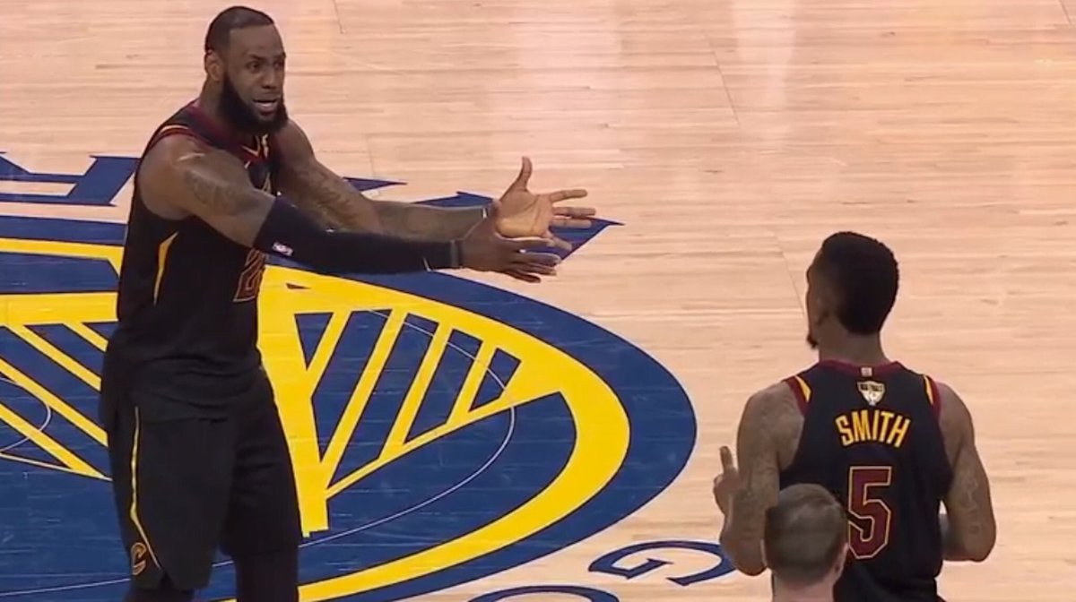 Finals LeBron jr smith Blank Meme Template