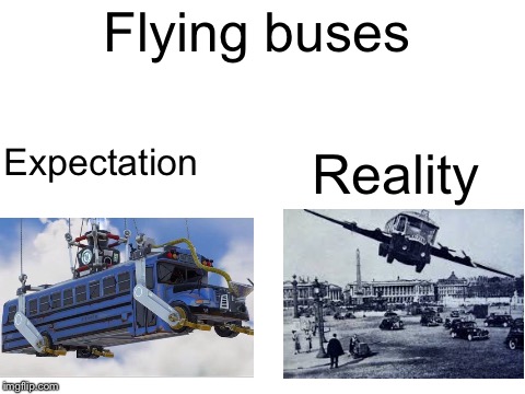 WhErE We lAnDiN BoIs? | Flying buses; Reality; Expectation | image tagged in blank white template,memes,fortnite,bus | made w/ Imgflip meme maker