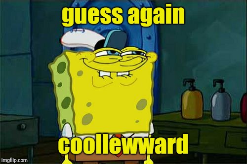 Don't You Squidward Meme | guess again; coollewward | image tagged in memes,dont you squidward | made w/ Imgflip meme maker