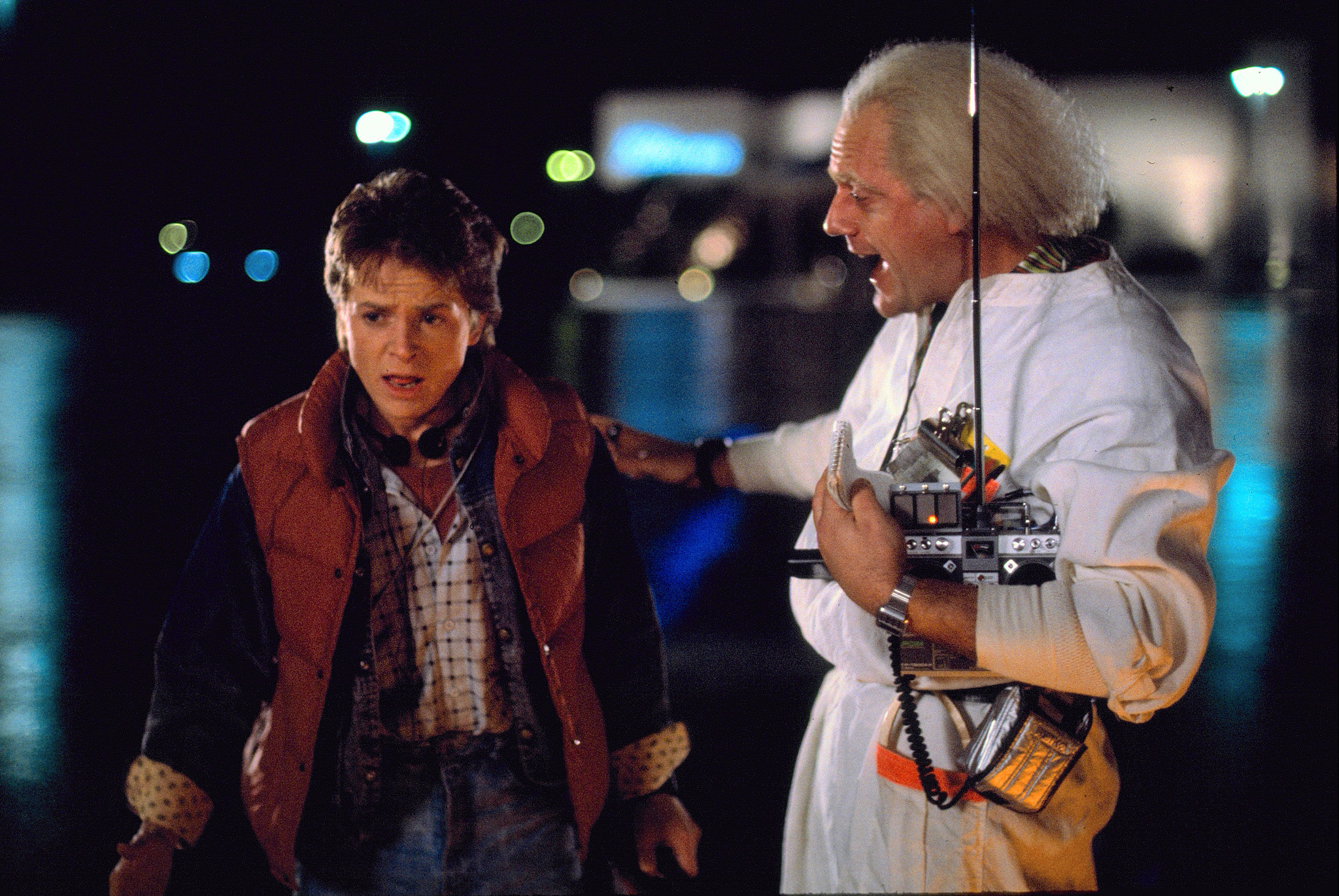 Marty McFly and Doc Brown Blank Meme Template
