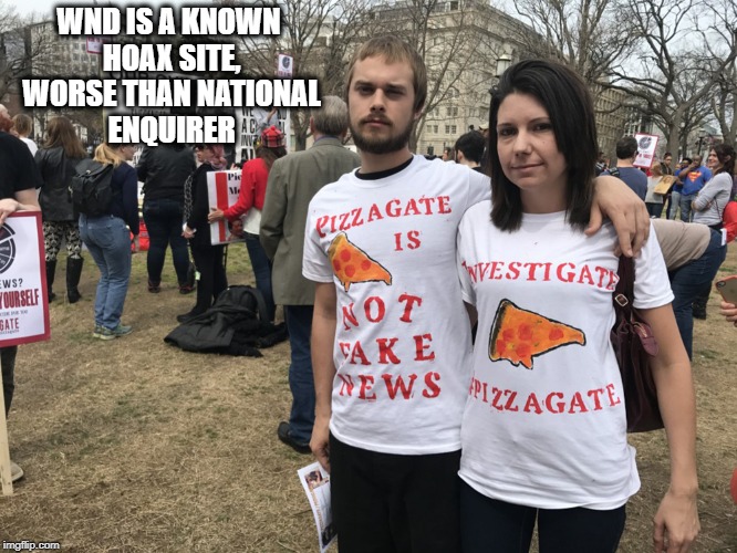 Save the kids | WND IS A KNOWN HOAX SITE, WORSE THAN NATIONAL ENQUIRER | image tagged in save the kids | made w/ Imgflip meme maker