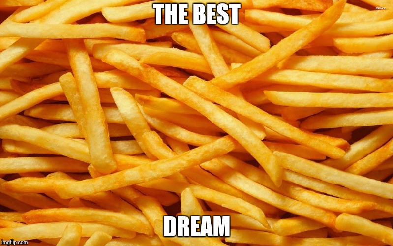 French Fries | THE BEST; DREAM | image tagged in french fries | made w/ Imgflip meme maker