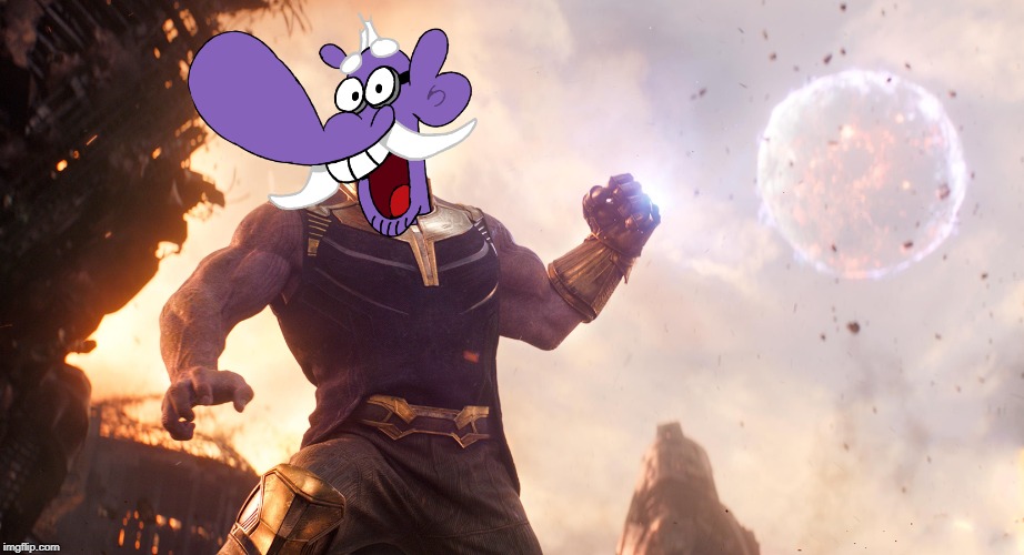 YOU TAKE THE MOON AND YOU TAKE THE MOON | image tagged in chowder,marvel cinematic universe,thanos,avengers infinity war | made w/ Imgflip meme maker