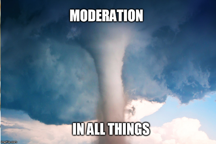 MODERATION IN ALL THINGS | made w/ Imgflip meme maker