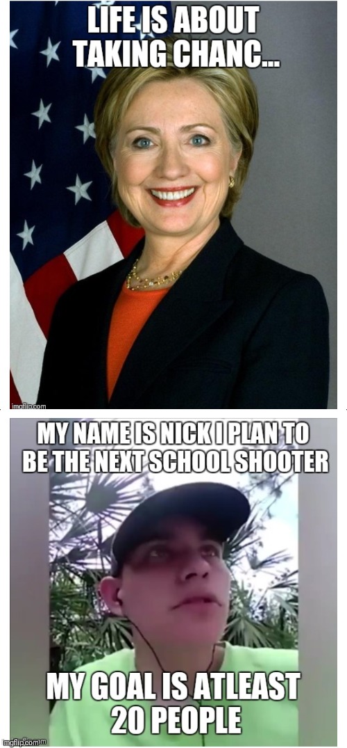 image tagged in memes,hillary clinton,parkland | made w/ Imgflip meme maker