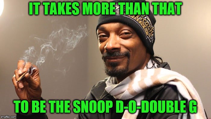 IT TAKES MORE THAN THAT TO BE THE SNOOP D-O-DOUBLE G | made w/ Imgflip meme maker