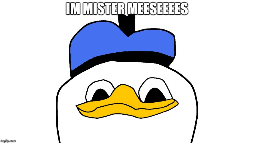 IM MISTER MEESEEEES | image tagged in donald pucks | made w/ Imgflip meme maker