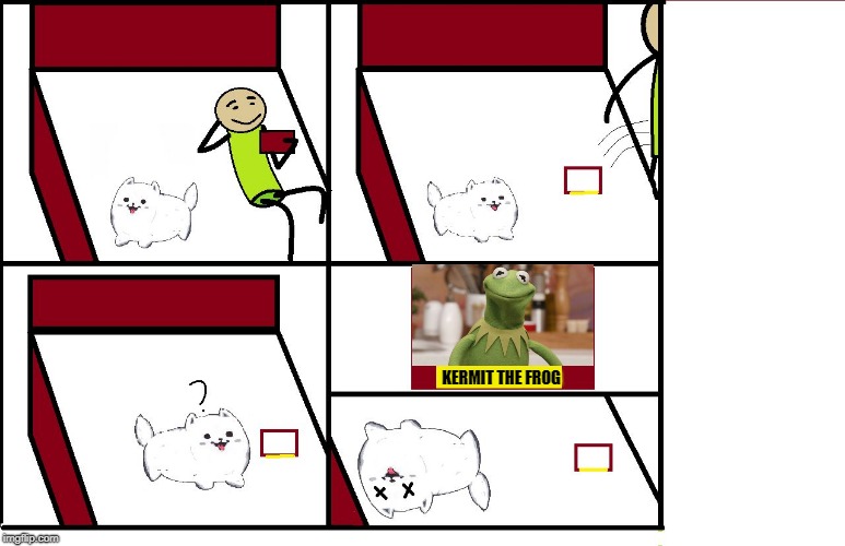 Kermit is not safe for dogs | KERMIT THE FROG | image tagged in the deadly picture,frog week,dogs,kermit the frog | made w/ Imgflip meme maker