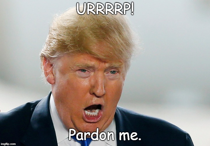 One possible outcome? | URRRRP! Pardon me. | image tagged in i can act presidential | made w/ Imgflip meme maker