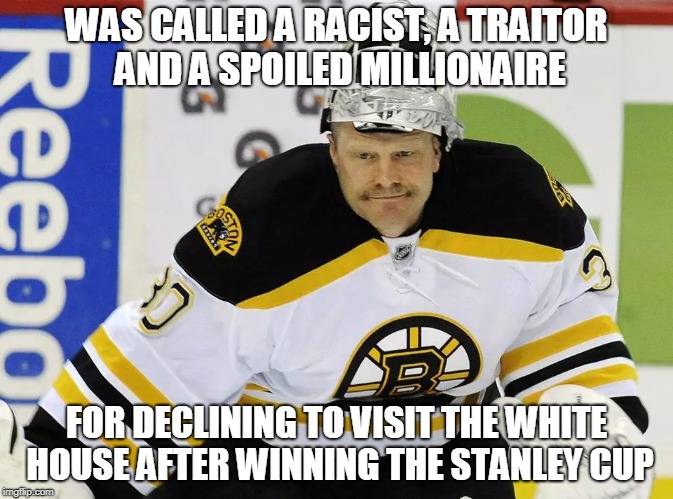 WAS CALLED A RACIST, A TRAITOR AND A SPOILED MILLIONAIRE; FOR DECLINING TO VISIT THE WHITE HOUSE AFTER WINNING THE STANLEY CUP | image tagged in white house,obama,boston,racist | made w/ Imgflip meme maker