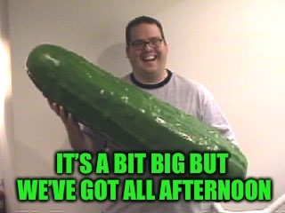 IT’S A BIT BIG BUT WE’VE GOT ALL AFTERNOON | made w/ Imgflip meme maker