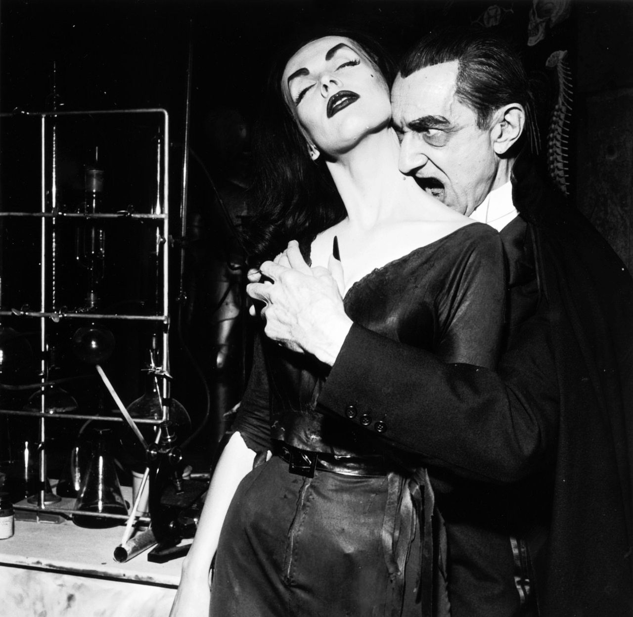 Dracula and vampira Blank Meme Template