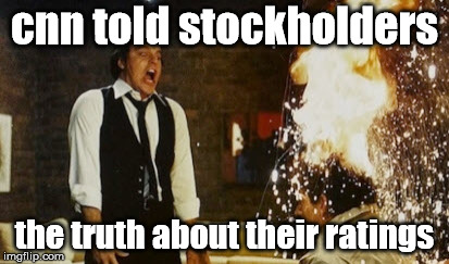 cnn told stockholders; the truth about their ratings | made w/ Imgflip meme maker