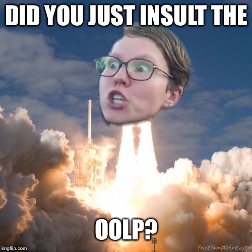 Trig ship | DID YOU JUST INSULT THE OOLP? | image tagged in trig ship | made w/ Imgflip meme maker