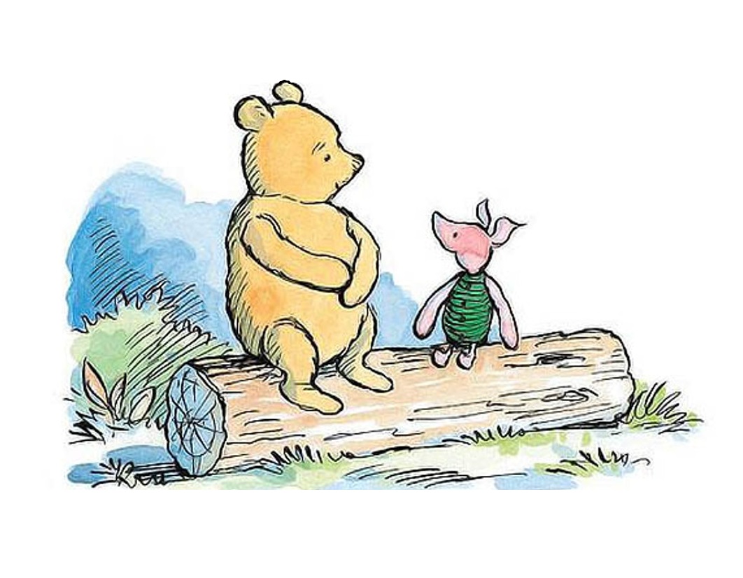 WINNIE THE POOH AND PIGLET Blank Meme Template