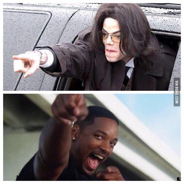 High Quality Will Smith & Michael Jackson buddies Blank Meme Template