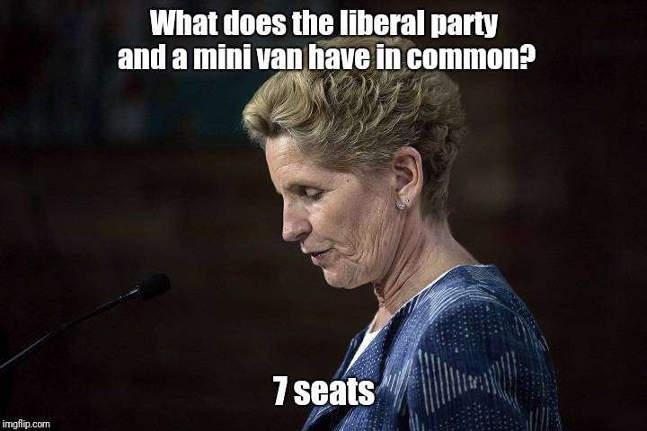 Liberals  | What does the liberal party and a mini van have in common? 7 seats | image tagged in memes,canadian,meanwhile in canada,funny | made w/ Imgflip meme maker