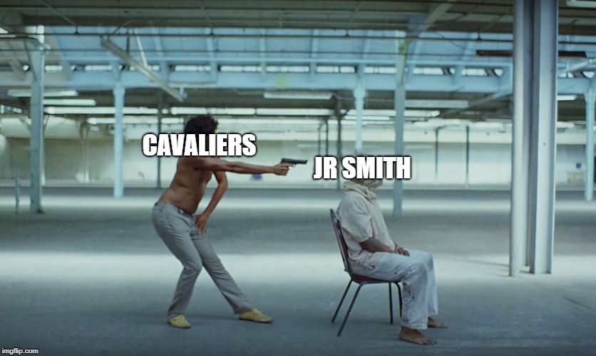 This is America | CAVALIERS; JR SMITH | image tagged in this is america | made w/ Imgflip meme maker
