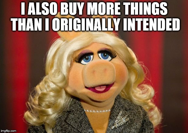 I ALSO BUY MORE THINGS THAN I ORIGINALLY INTENDED | made w/ Imgflip meme maker