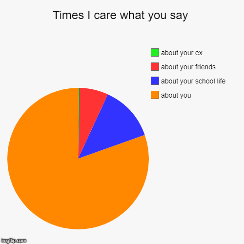 Times I care what you say - Imgflip