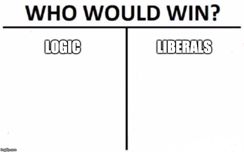 FIGHT! | LOGIC; LIBERALS | image tagged in who would win,liberals,logic,donald trump,hillary clinton,mortal kombat | made w/ Imgflip meme maker