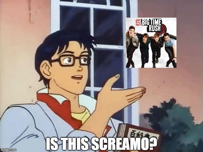 ANIME BUTTERFLY MEME | IS THIS SCREAMO? | image tagged in anime butterfly meme | made w/ Imgflip meme maker