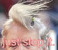 just stop it. | image tagged in trump swoosh | made w/ Imgflip meme maker