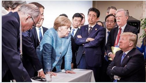 Trump G7 Summit Blank Meme Template