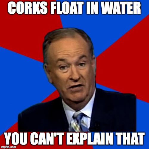 You Can't Explain That | CORKS FLOAT IN WATER; YOU CAN'T EXPLAIN THAT | image tagged in you can't explain that | made w/ Imgflip meme maker