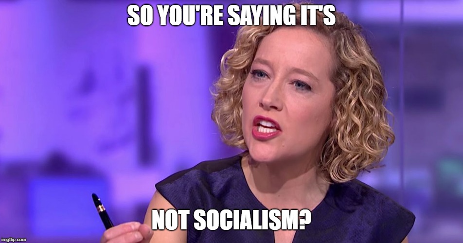 SO YOU'RE SAYING IT'S NOT SOCIALISM? | made w/ Imgflip meme maker