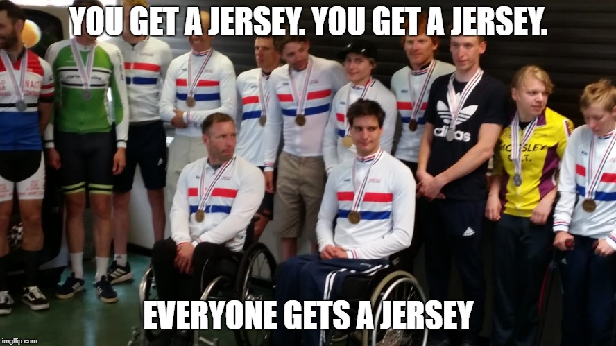 YOU GET A JERSEY. YOU GET A JERSEY. EVERYONE GETS A JERSEY | made w/ Imgflip meme maker