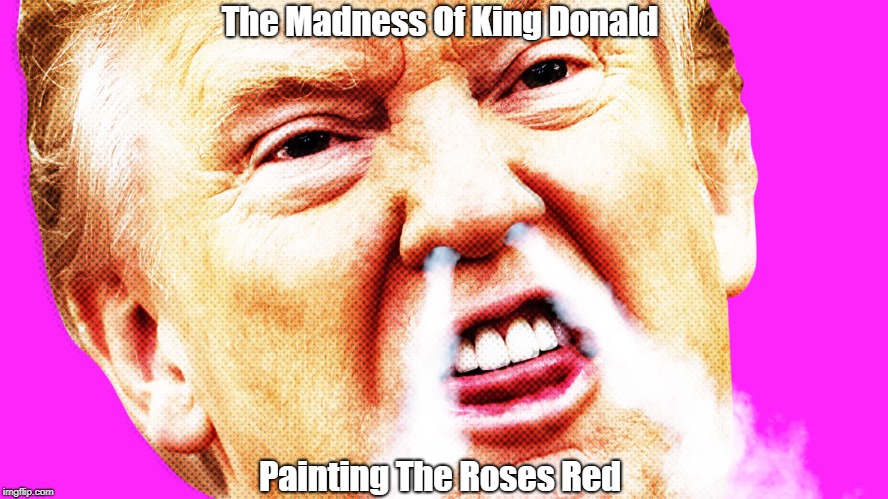 The Madness Of King Donald Painting The Roses Red | made w/ Imgflip meme maker