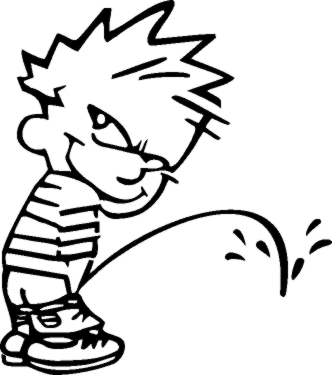 Peeing calvin Blank Meme Template