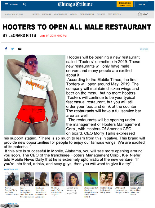 image tagged in hooters,restaurant,men,ha gay,fast food,sexy | made w/ Imgflip meme maker