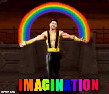 Imagination Shang Tsung (Color) | M; G; N; A; I; A; T; N; O; I; I | image tagged in shang tsung friendship,shang tsung,imagination spongebob,imagination | made w/ Imgflip meme maker