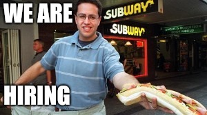 Jared | WE ARE HIRING | image tagged in jared | made w/ Imgflip meme maker