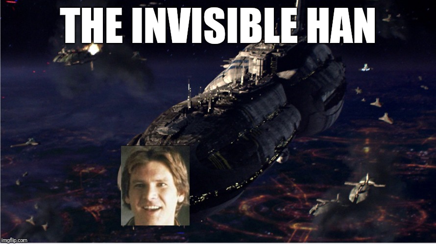 Solo | THE INVISIBLE HAN | image tagged in star wars,han solo | made w/ Imgflip meme maker