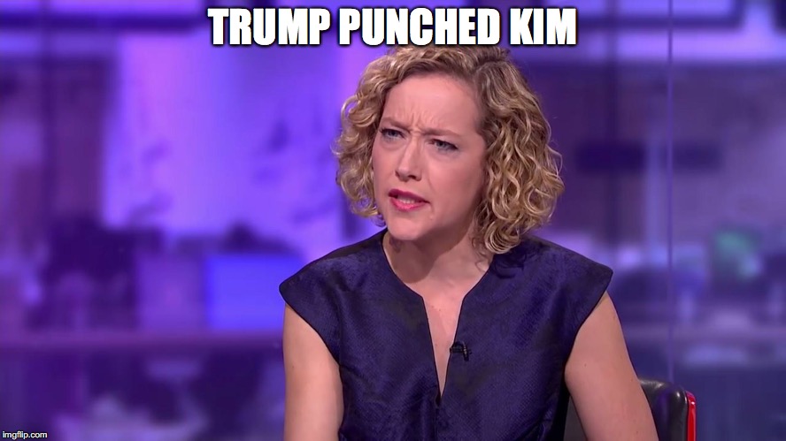 TRUMP PUNCHED KIM | made w/ Imgflip meme maker
