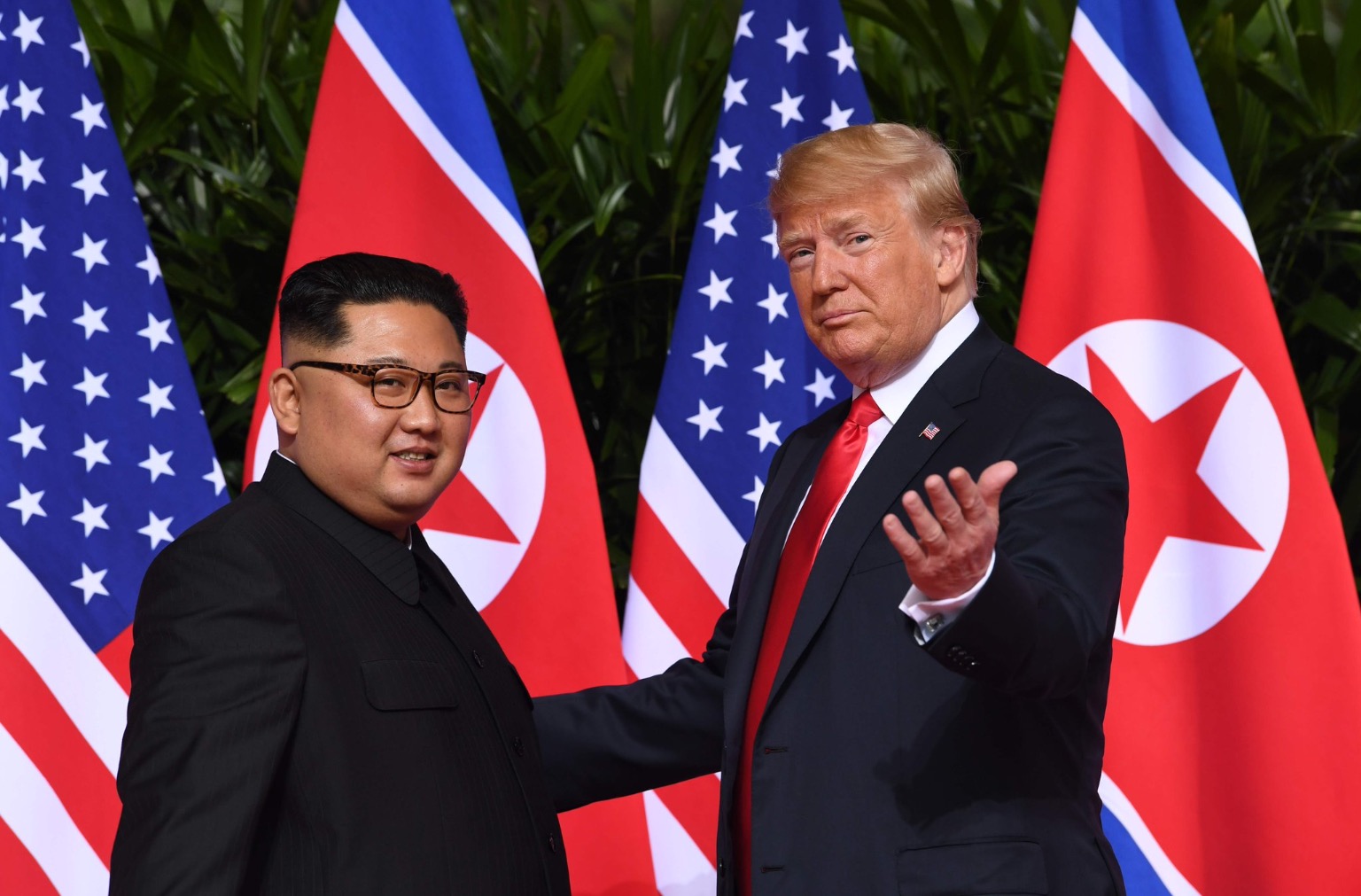 Trump Kim Summit Blank Meme Template
