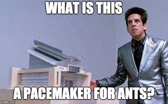 A center for ants? | WHAT IS THIS; A PACEMAKER FOR ANTS? | image tagged in a center for ants | made w/ Imgflip meme maker