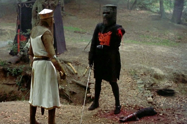 High Quality Monty Python Black Knight Blank Meme Template