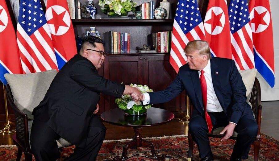 High Quality Trump and Kim Blank Meme Template