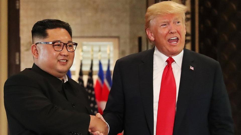 Kim and Trump Blank Meme Template