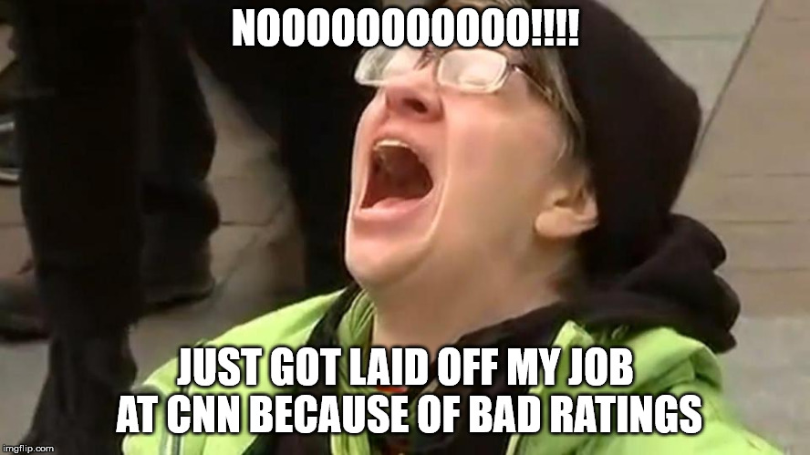NOOOOOOOOOOO!!!! JUST GOT LAID OFF MY JOB AT CNN BECAUSE OF BAD RATINGS | made w/ Imgflip meme maker