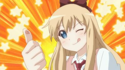 kyouko thumbs up anime yuru yuri Blank Meme Template